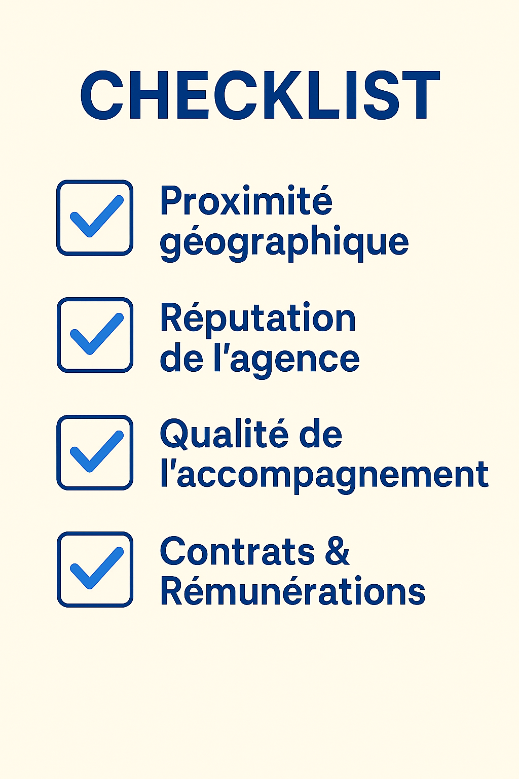 checklist candidature